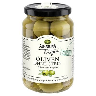 Alnatura Olives vertes Dénoyautées Bio, 180g