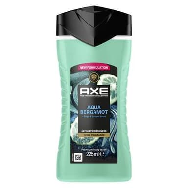 Axe Gel douche Parfum Frais Huiles Essentielles Bergamote Sauge Genévrier 12h Frais, 225ml