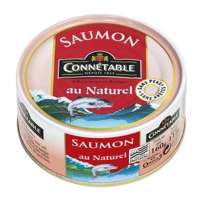 Connetable Saumon Atlantique au Naturel, 112g