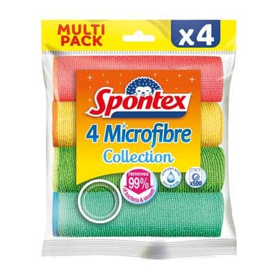 Spontex Chiffons microfibre multi-usages, 4 microfibres