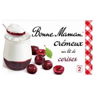 Bonne Maman Yaourt sur lit de cerises, 2x125g