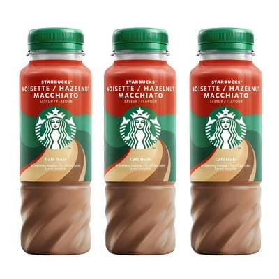 Starbucks Noisette macchiato - café frais, Lot de 3x220ml