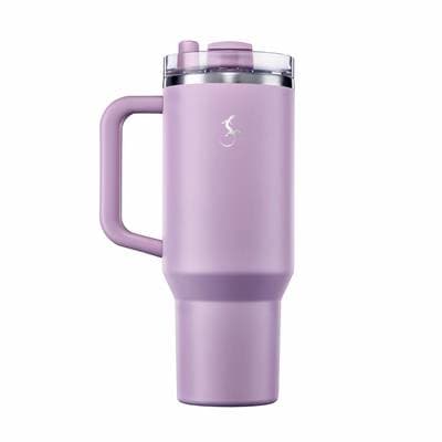 Lurch Gourde isotherme en inox lila Big Cup, 1,2L