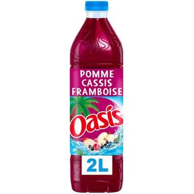 Oasis Boisson aux fruits pomme cassis framboise, 2L