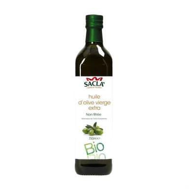 Sacla Huile d'Olive Vierge Extra non Filtrée Bio, 75cl