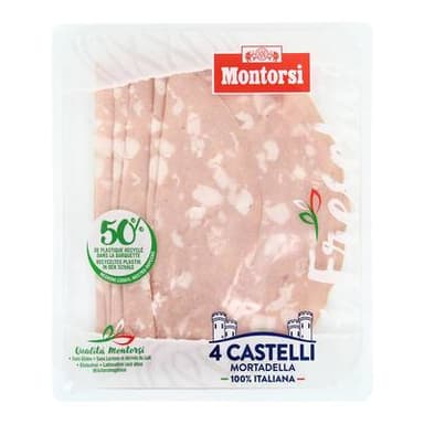 Montorsi Mortadelle IGP, Grandes Tranches, 6 tranches - 120g