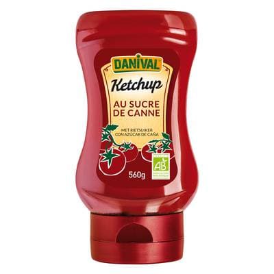 Danival Ketchup au sucre de canne bio, 560g