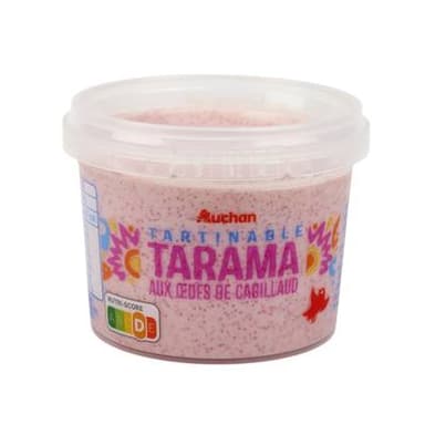 Auchan Tarama aux Oeufs de Cabillaud, 100g