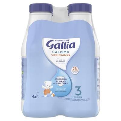 Laboratoire Gallia Lait de Croissance Calisma 3ème âge Liquide Bébé Dès 12 mois, 4x1L