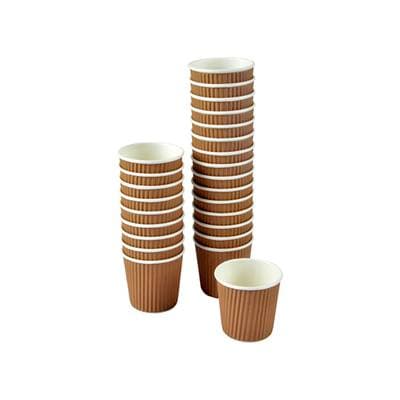 Homea Gobelet expresso carton 12cl kraft, 25 gobelets