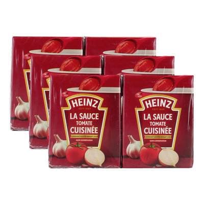 Heinz Sauce tomate Cuisinée  Ail et Oignon, Lot de 3x2x210g