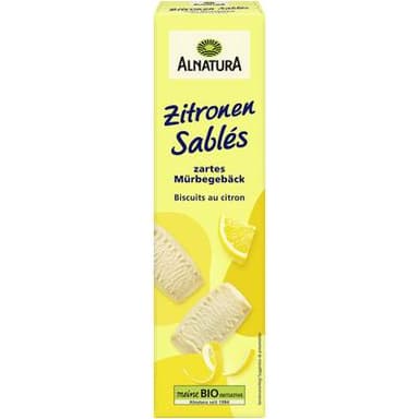 Alnatura Biscuit Au Citron Bio, 110g