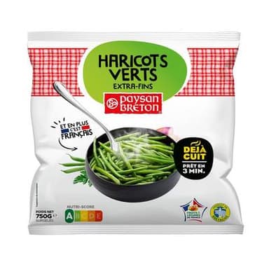 Paysan Breton Haricots Verts Extra Fins, 750g