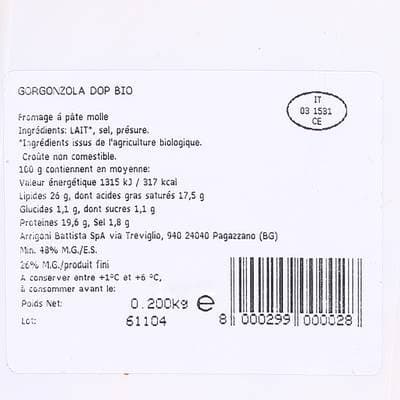 8000299000028 - Arrigoni - Gorgonzola DOP Bio