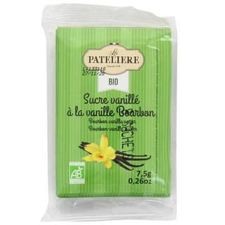 La Patelière Sucre vanillé à la vanille Bourbon bio 8x7,5g, 60g