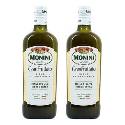 Monini Huile d'olive vierge extra Granfrutta, Lot de 2x75cl