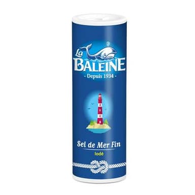 La Baleine Sel de Mer Fin Iodé, 250g
