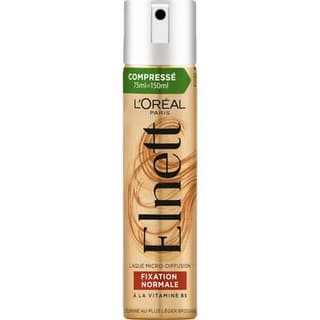 Elnett Laque Fixation Normale à la Vitamine B5 Compressé, 75ml