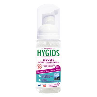 Hygios Mousse Mains Désinfectante Sans Parfum, 50ml