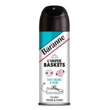 Baranne Spray imperméabilisant baskets toiles et cuirs, 200ml