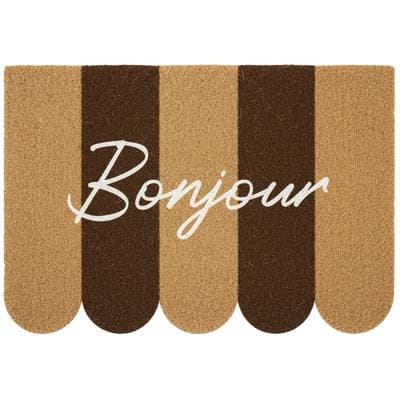 Elephant Brosse-pieds coco décoré, 1 pièce