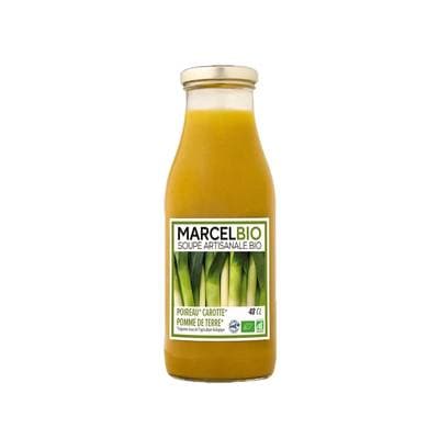Marcel Bio Soupe poireaux pommes de terres carottes bio, 48cl