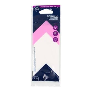 Style couture Thermocollant blanc, 45 x 12 cm