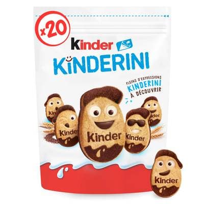 Kinder Biscuits au chocolat Kinderini, 20 biscuits - 250g