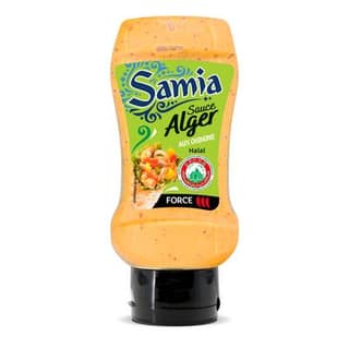 Samia Sauce Alger aux oignons Halal en flacon souple Squeeze Top Down, 360g