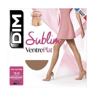 Dim Collant Sublim Ventre Plat gazelle 15D, Taille 2