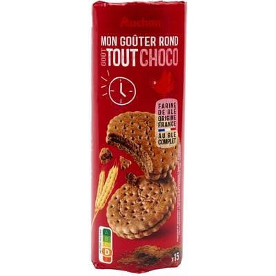 Auchan Mon gouter biscuits tout chocolat, 300g