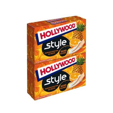 Hollywood Chewing gum cocktail fruit, 4x23g