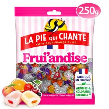 La Pie qui Chante Bonbons Frui'andise, 250g