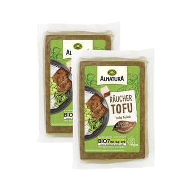 Alnatura Tofu fumé bio vegan, Lot de 2x200g