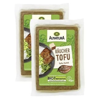Alnatura Tofu fumé bio vegan, Lot de 2x200g