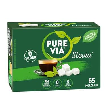 Pure Via Stevia 65 morceaux, 130g