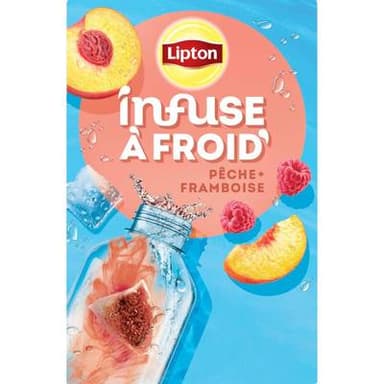 Lipton Infusion à foids pêche framboise 35g, 15 sachets
