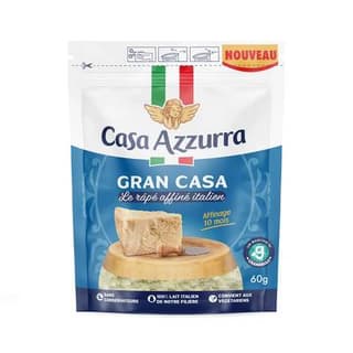 Casa Azzurra Fromage Râpé Italien Affiné 10 mois, 60g