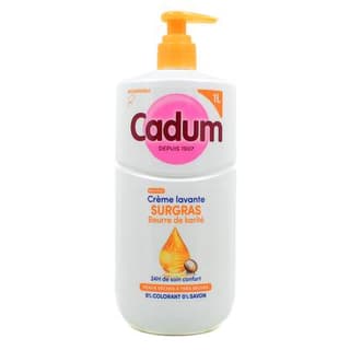 Cadum Crème lavante surgras Beurre de Karité, 1L