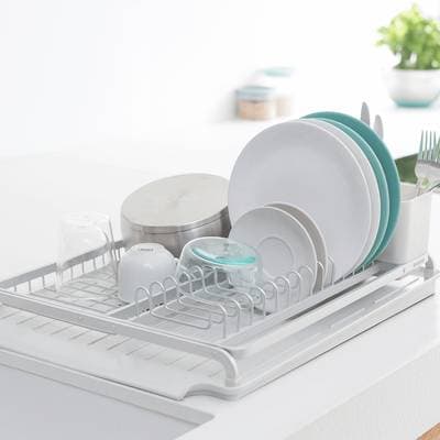 Brabantia Egouttoir à Vaisselle Light Grey, 38x49 cm