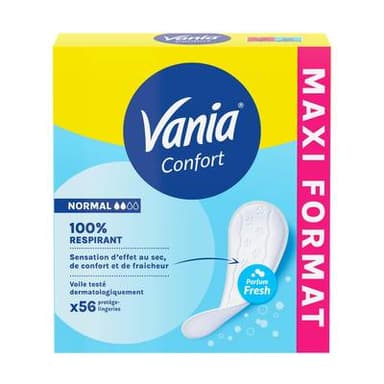 Vania Protege-slips confort normal fresh, 56 pièces
