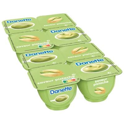Danette Crème dessert pistache, Lot de 2 - 4x125g