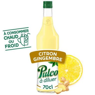 Pulco Boisson concentrée au citron et gingembre à diluer, 70cl