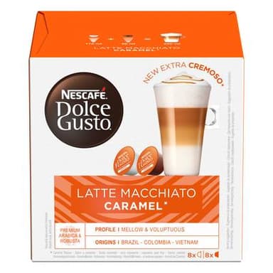 Nescafe Dolce Gusto Café Latte Macchiato Caramel, 16 capsules