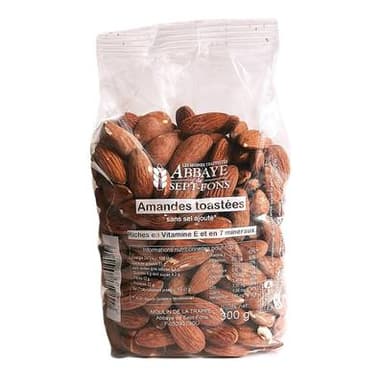 Abbaye De Sept Fons Amandes toasté sans sel ajouté, 300g