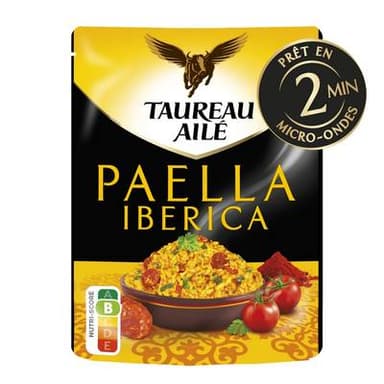 Taureau Ailé Riz Micro-Ondes Express Basmati Paëlla Iberica, 220g