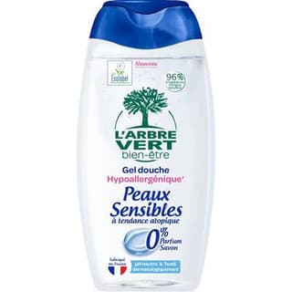 L'Arbre Vert Bien-Etre Gel douche hypoallergénique peaux sensibles, 260ml