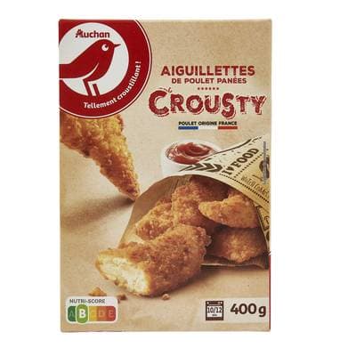 Auchan Aiguillettes de Poulet Panées Crousty, 400g