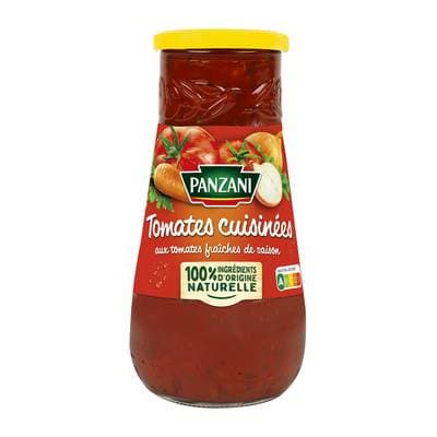Panzani Sauce Tomates Cuisinées aux Tomates Fraîches de Saison, 650g