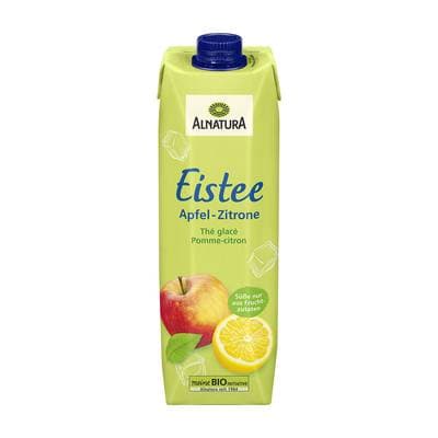 Alnatura Thé Vert Glacé Pomme Citron Bio, 1L